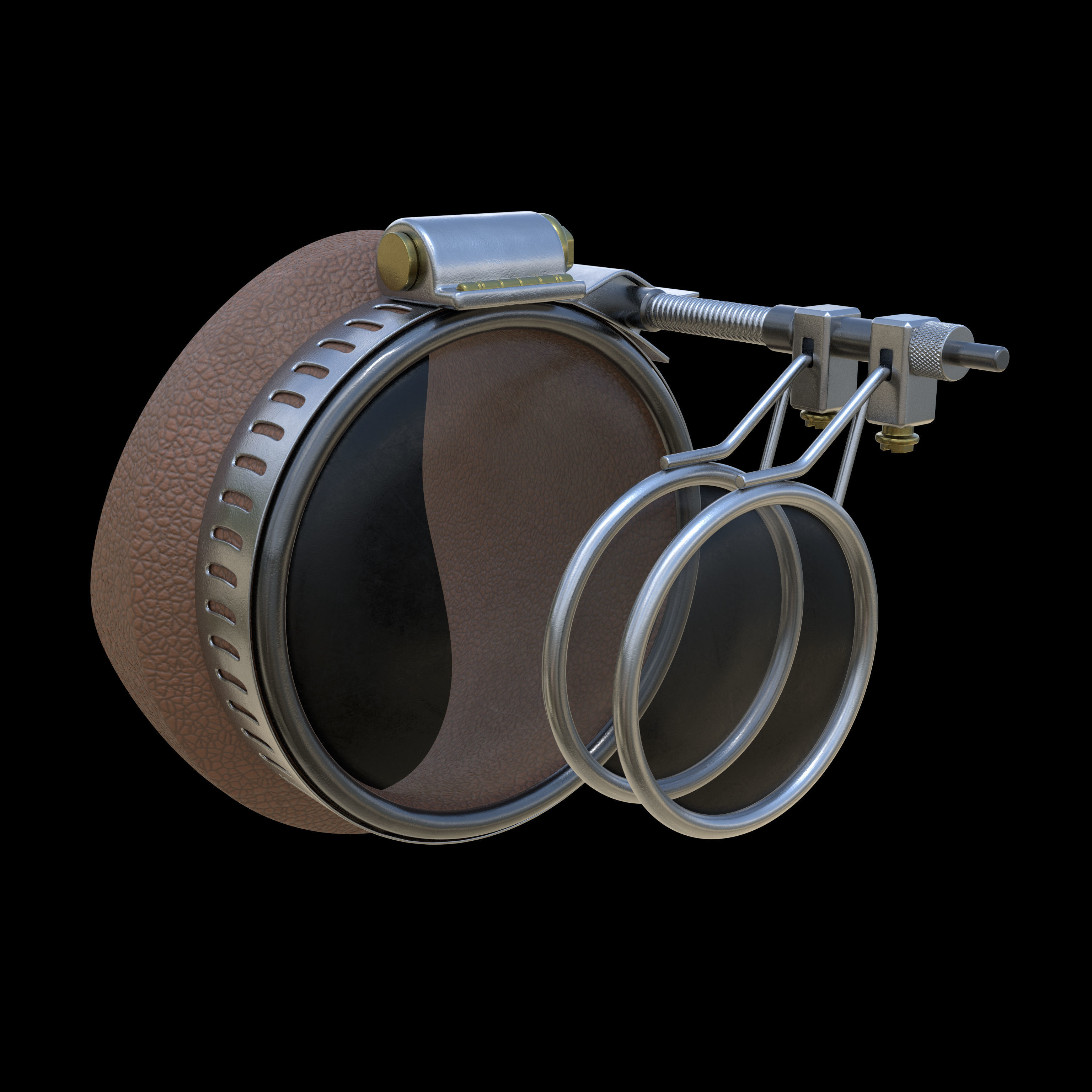 Stylized Single Eye Glasses 3D model_1