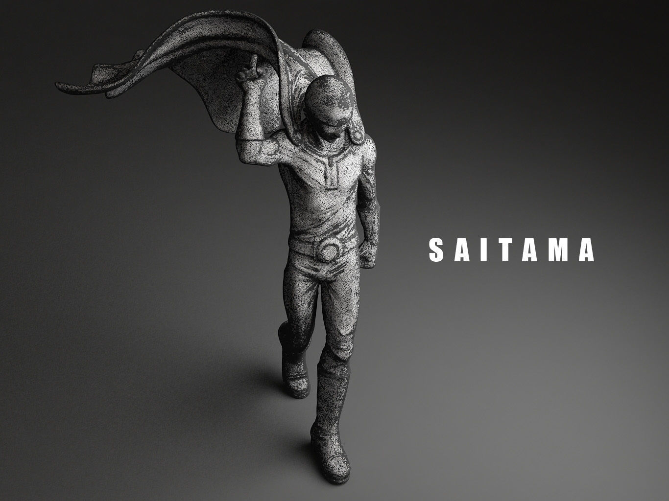 SAITAMA ONE PUNCH MAN 3D model_6