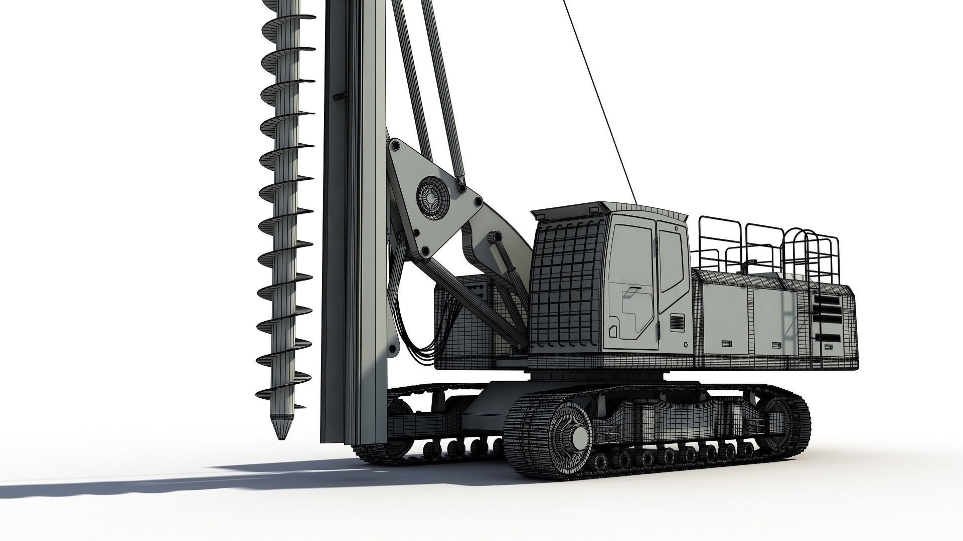 Spiral Drilling Machine 3D model_8