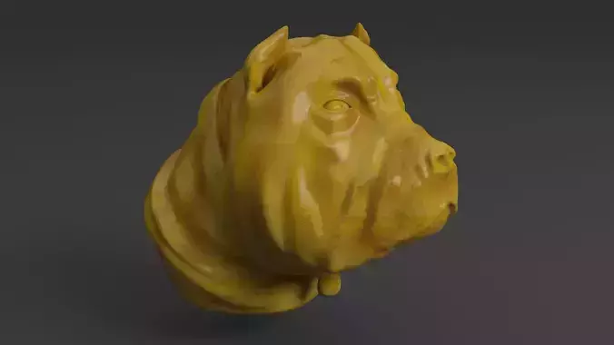 Bull Dog print Free 3D print model