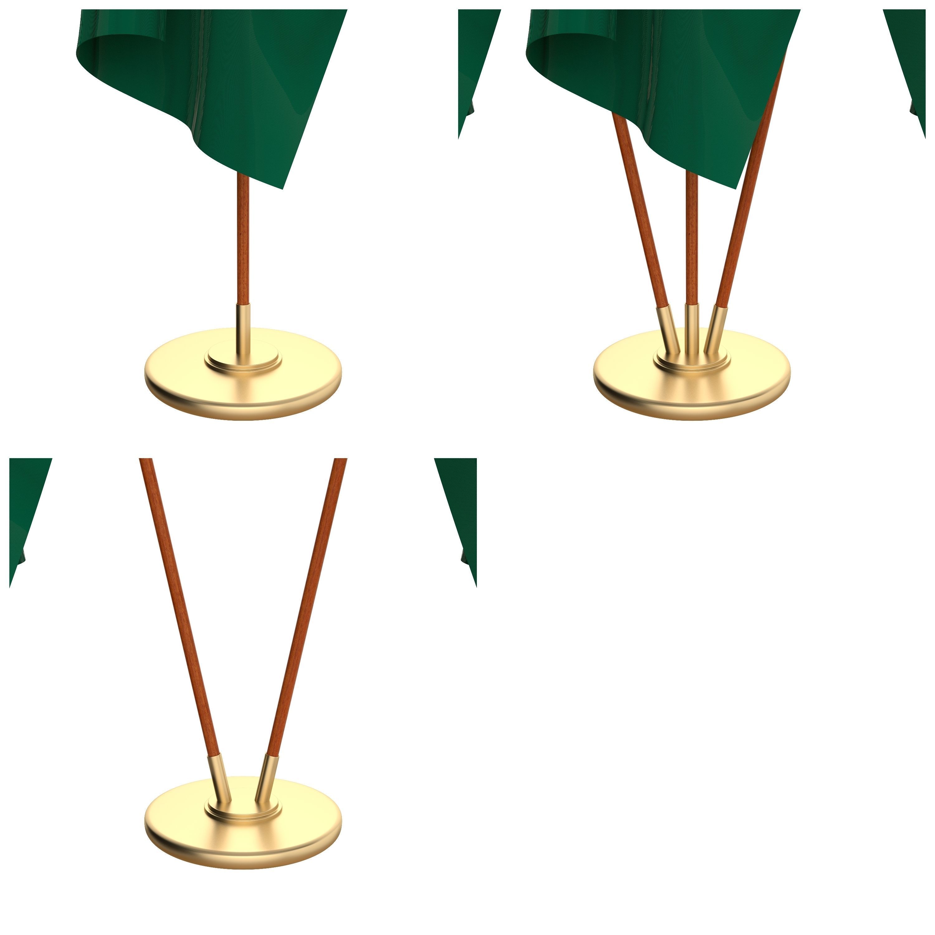 Bangladesh Flag Pack 3D model_2