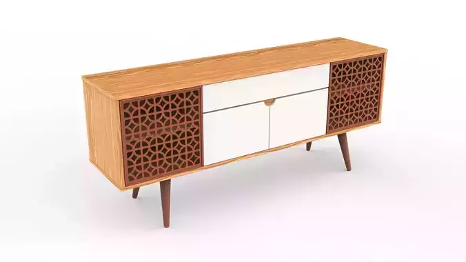 Rack Buffet Orion Cinamomo 3D model