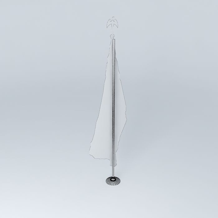 AMERICAN FLAG 3D model_4