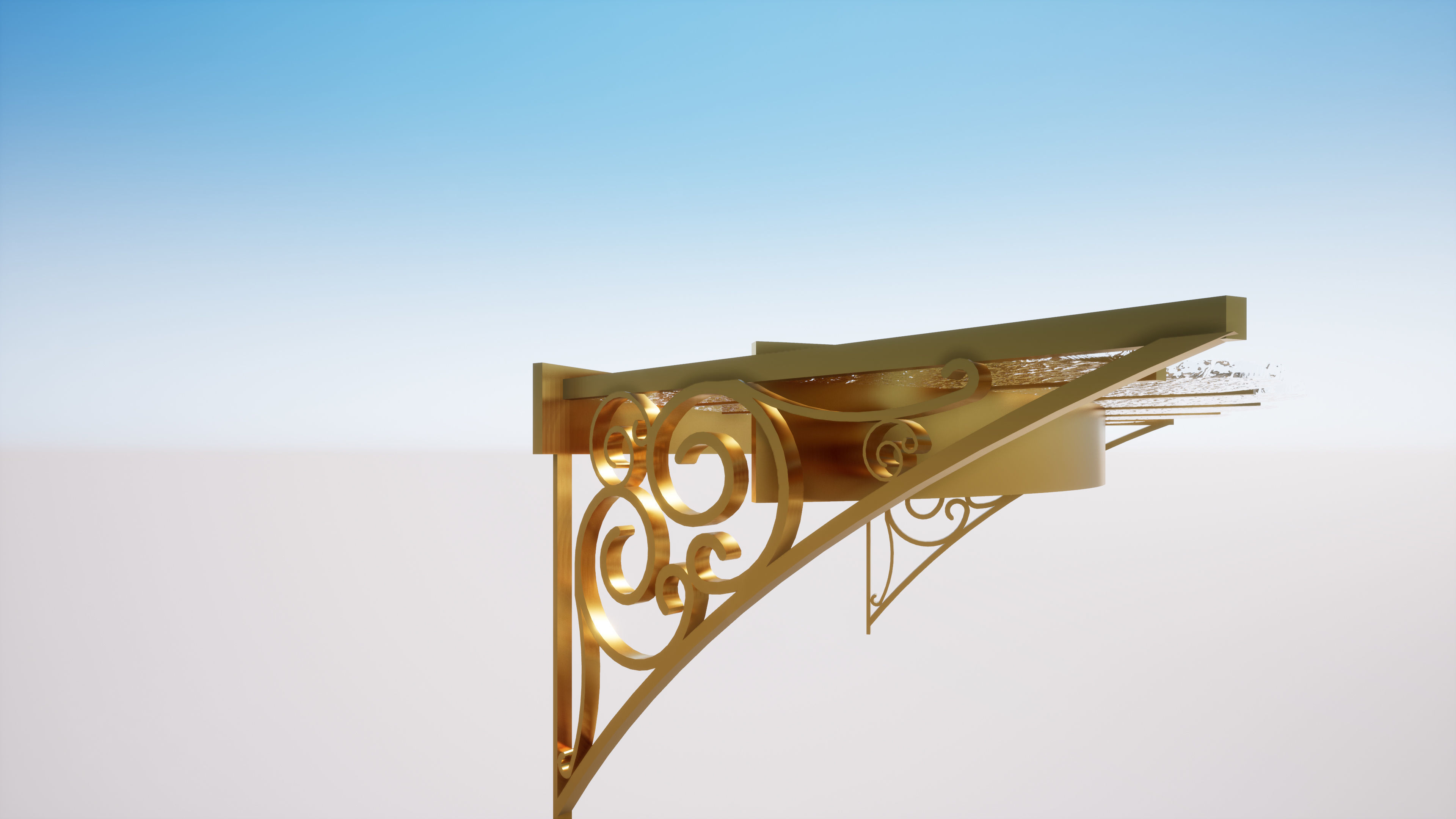 Haussmannian Entrance 3D model_1