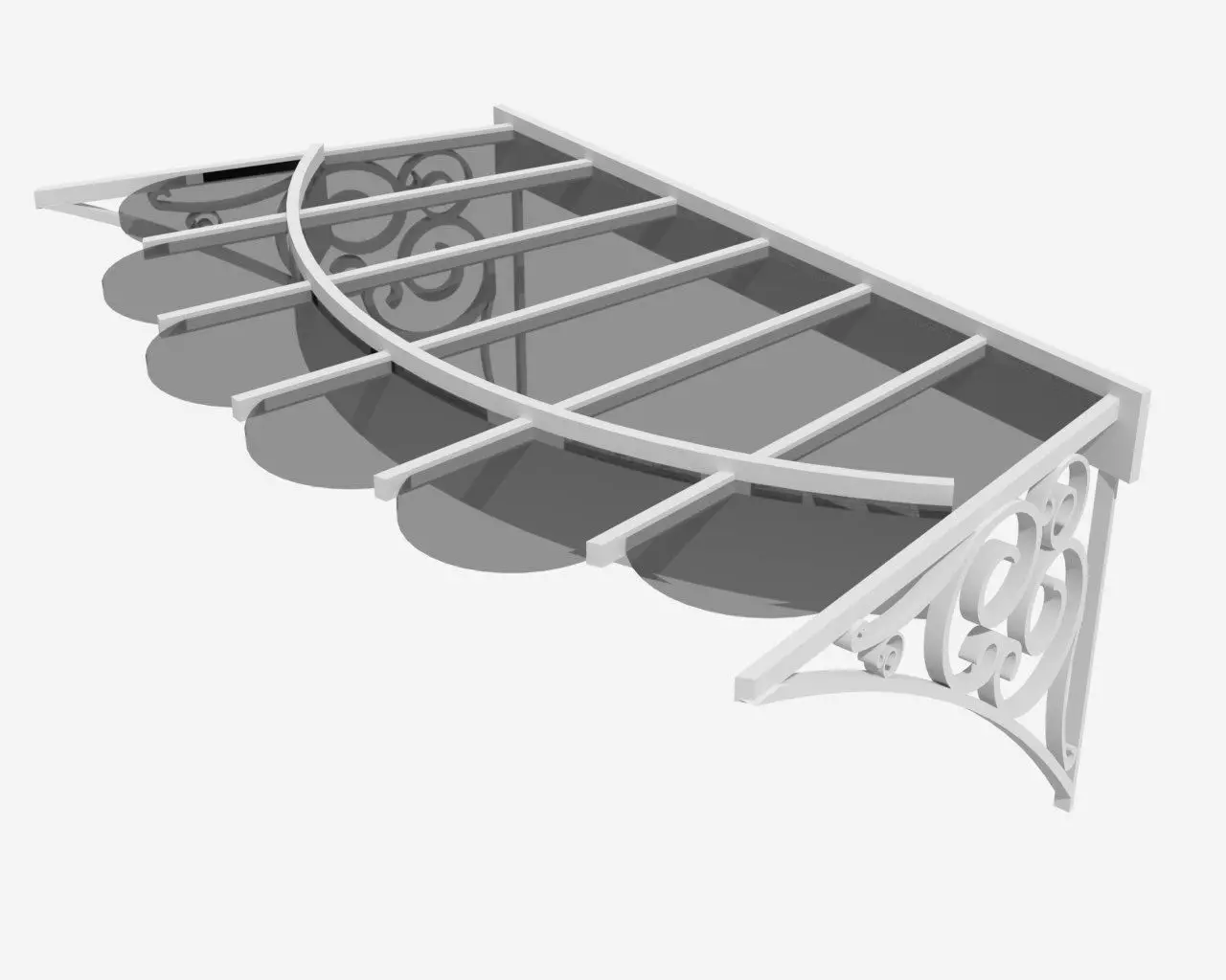 Haussmannian Entrance 3D model_0