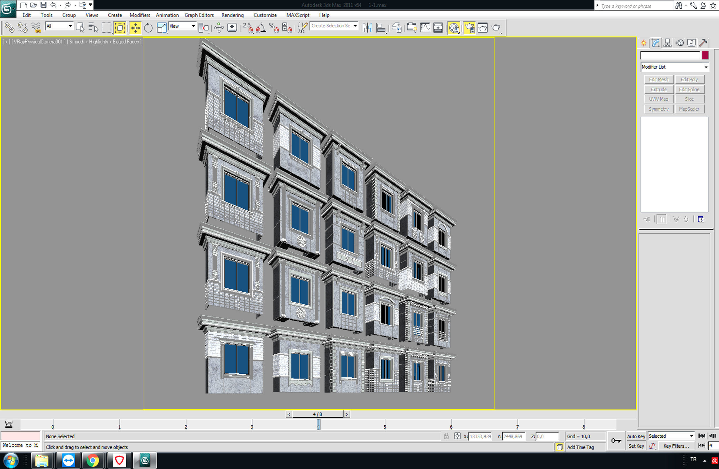 Architectural Window Model Detail  Low-poly 3D model_3