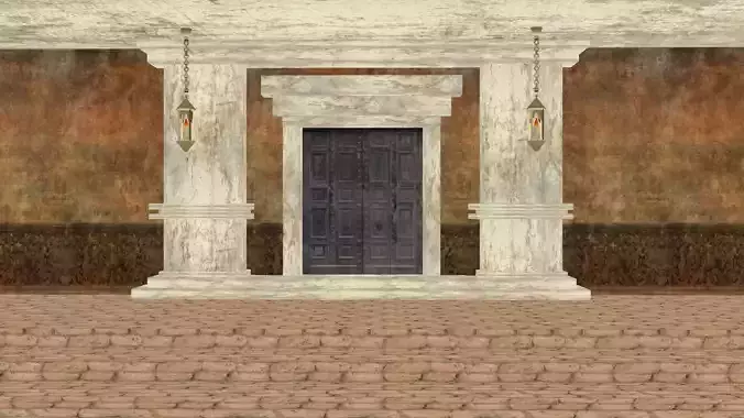 Roman house 3D model