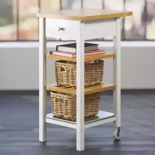 Stenstorp kitchen cart with baskets