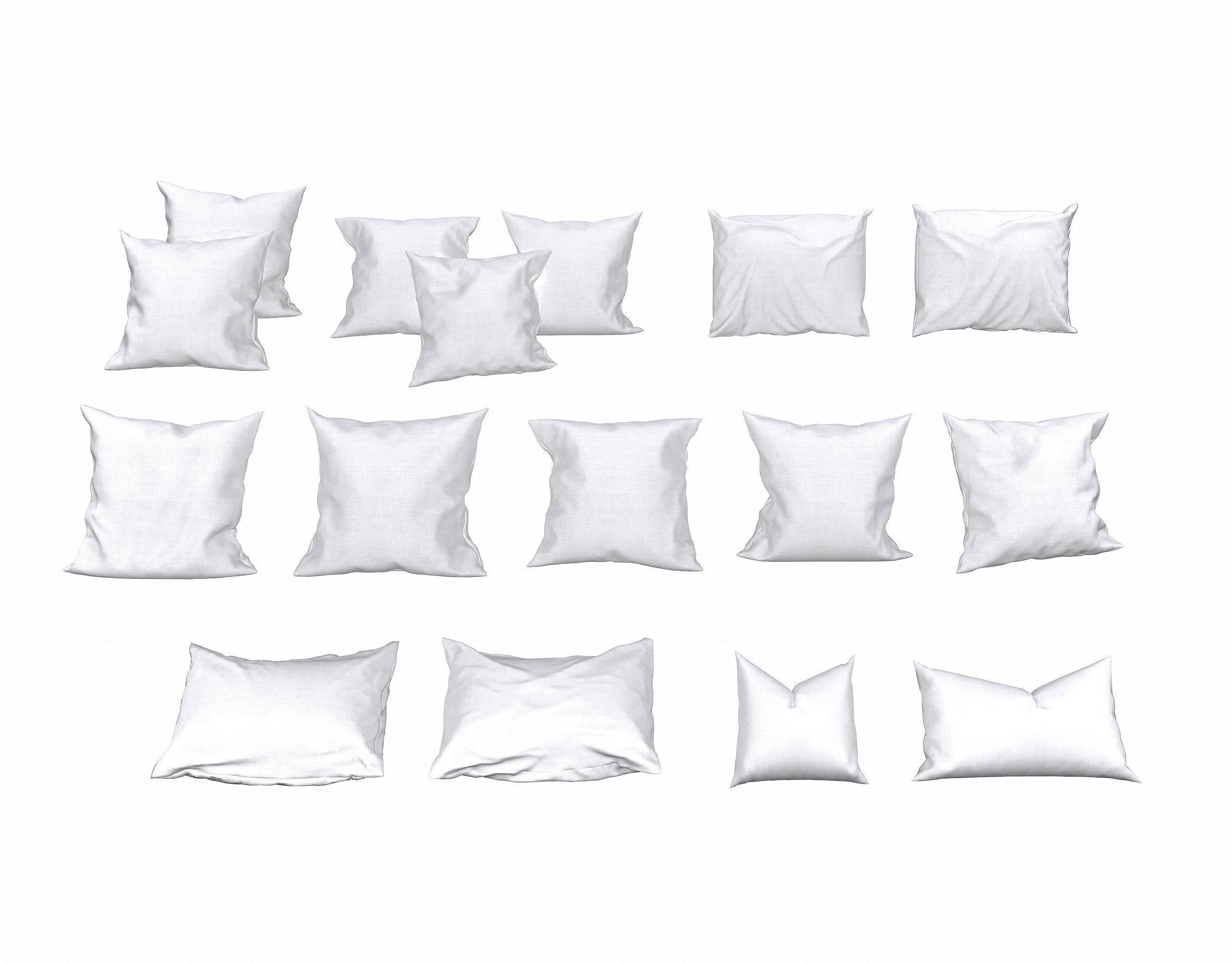 Solid Pillow SET 2 3D model_4