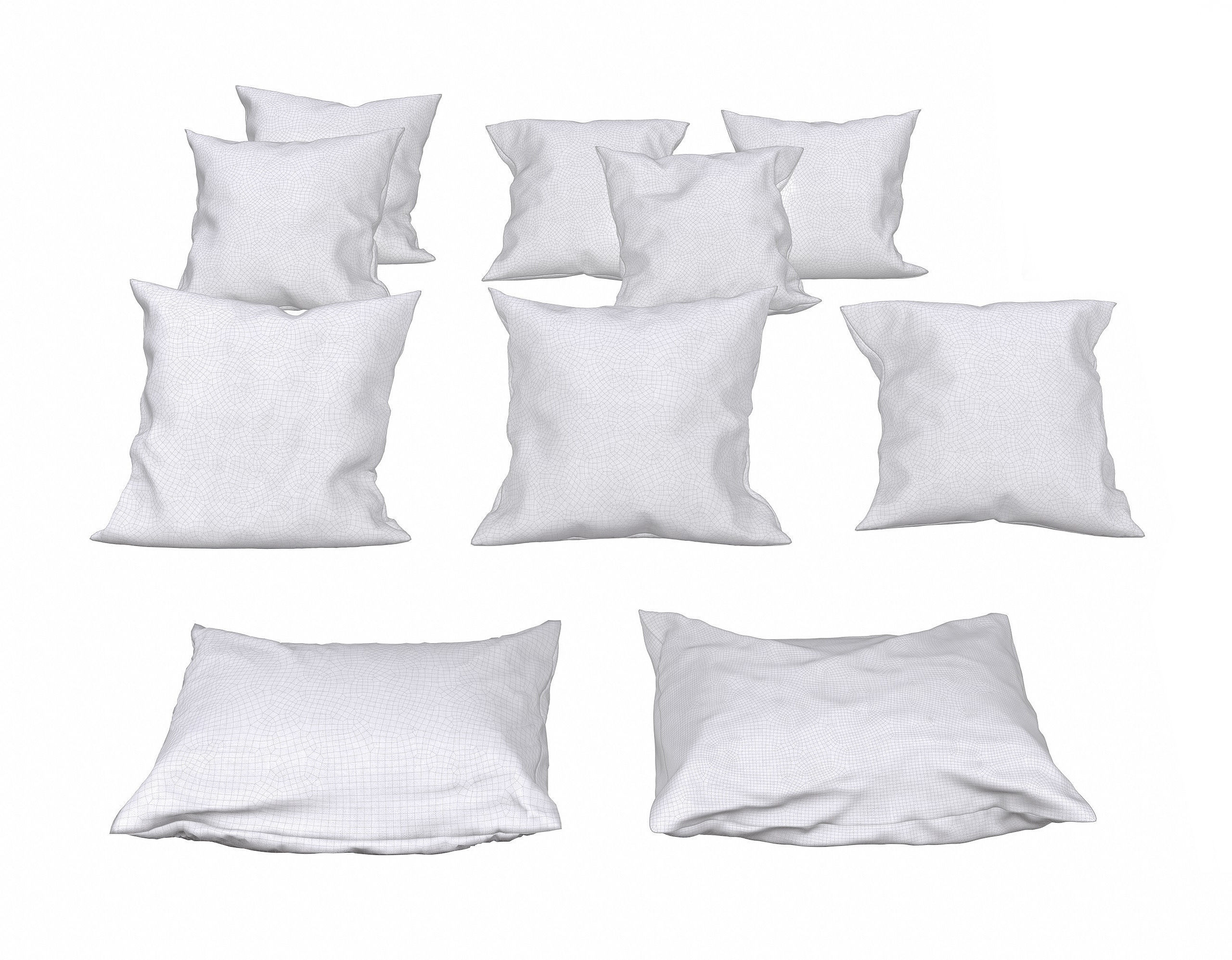 Solid Pillow SET 2 3D model_8