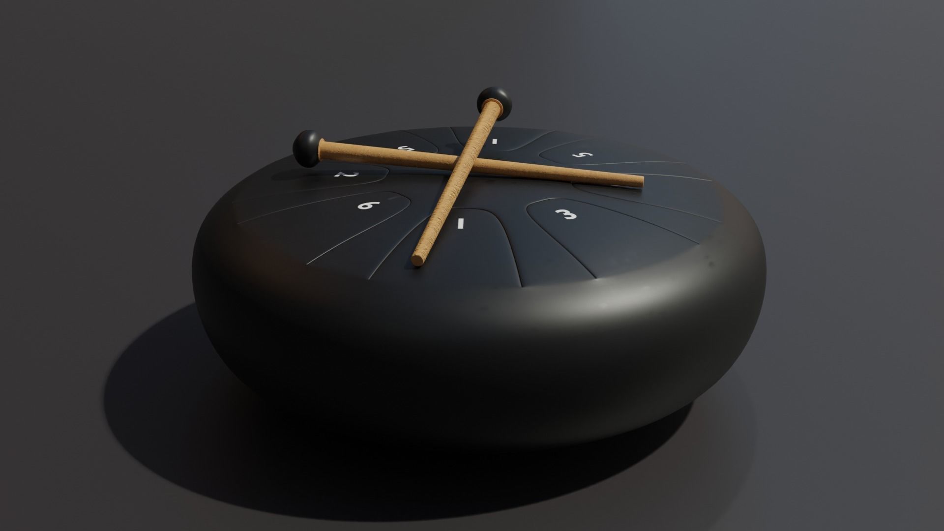 Steel Tongue Drum 3D model_14
