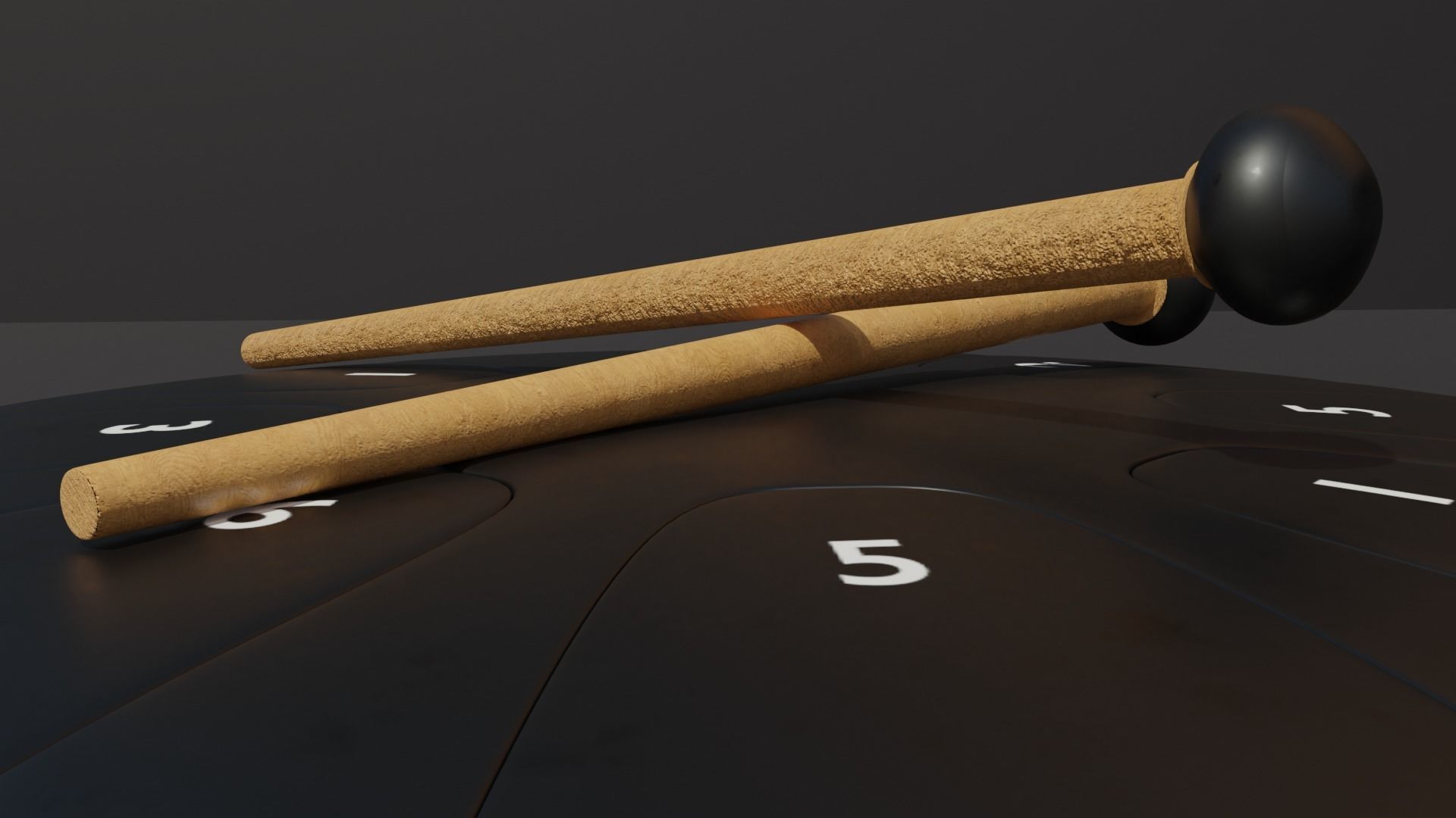 Steel Tongue Drum 3D model_3