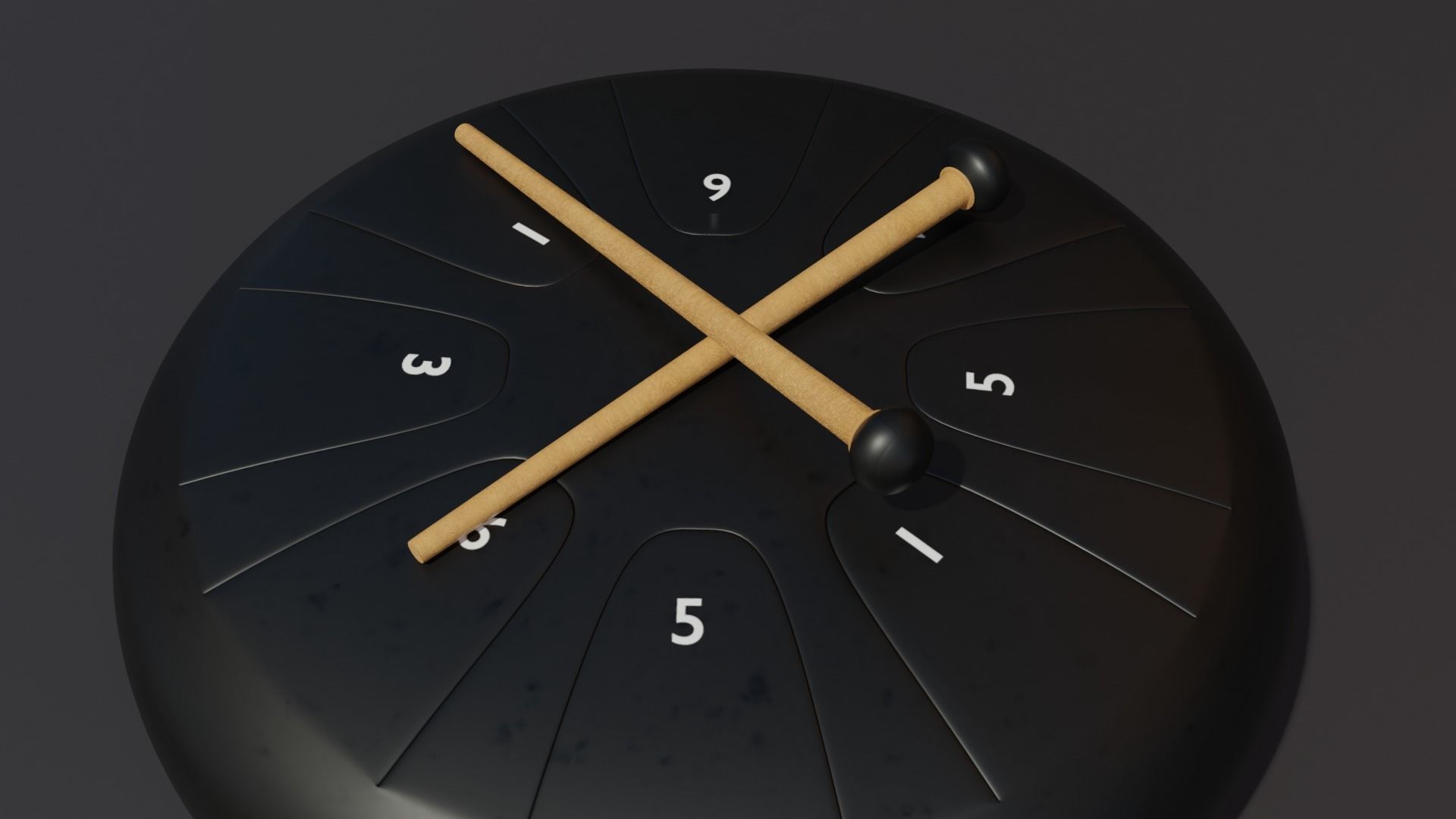 Steel Tongue Drum 3D model_13