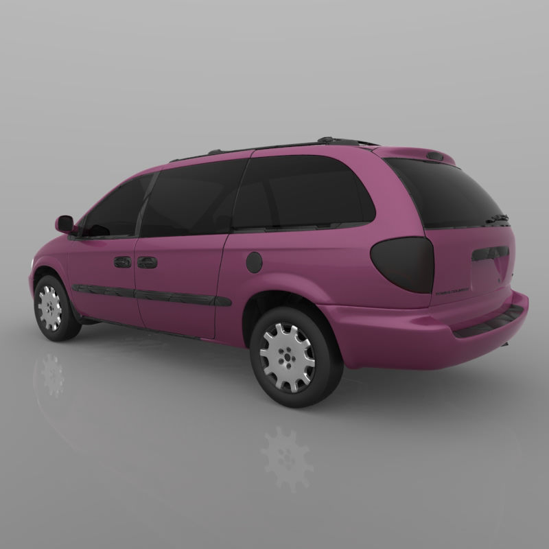 Chrysler Town Country LX Minivan 2002 3D model_6