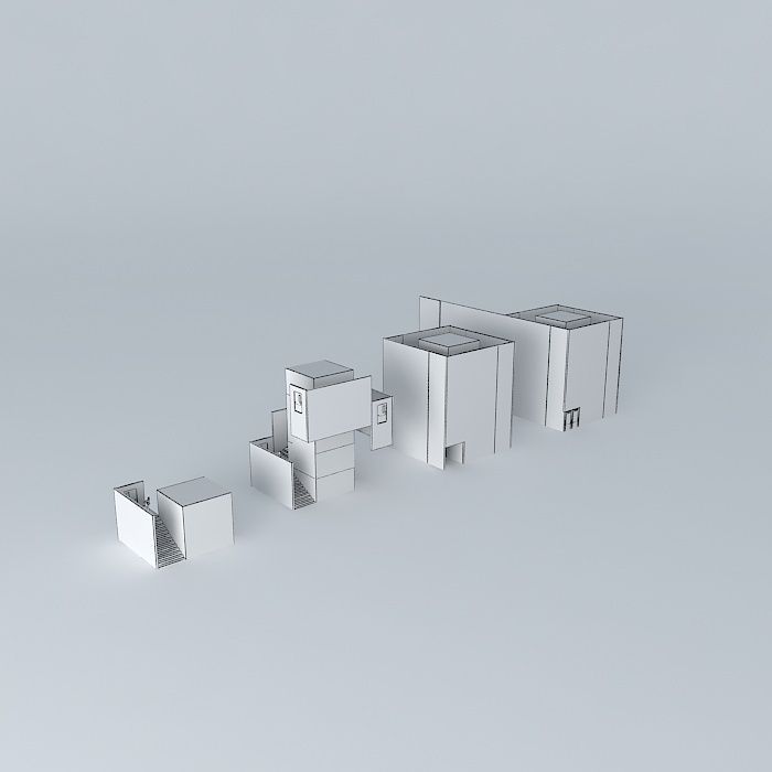 PRE-FAB OFFICE BUILDING COMPONENTS 3D model_3