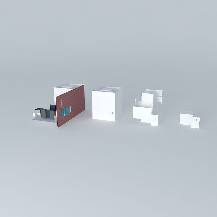 PRE-FAB OFFICE BUILDING COMPONENTS 3D model_1