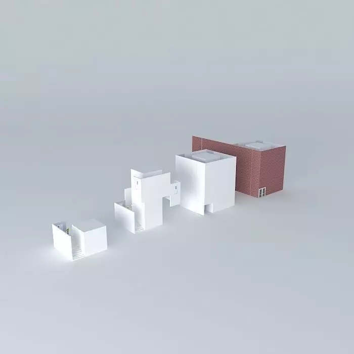 PRE-FAB OFFICE BUILDING COMPONENTS 3D model_0