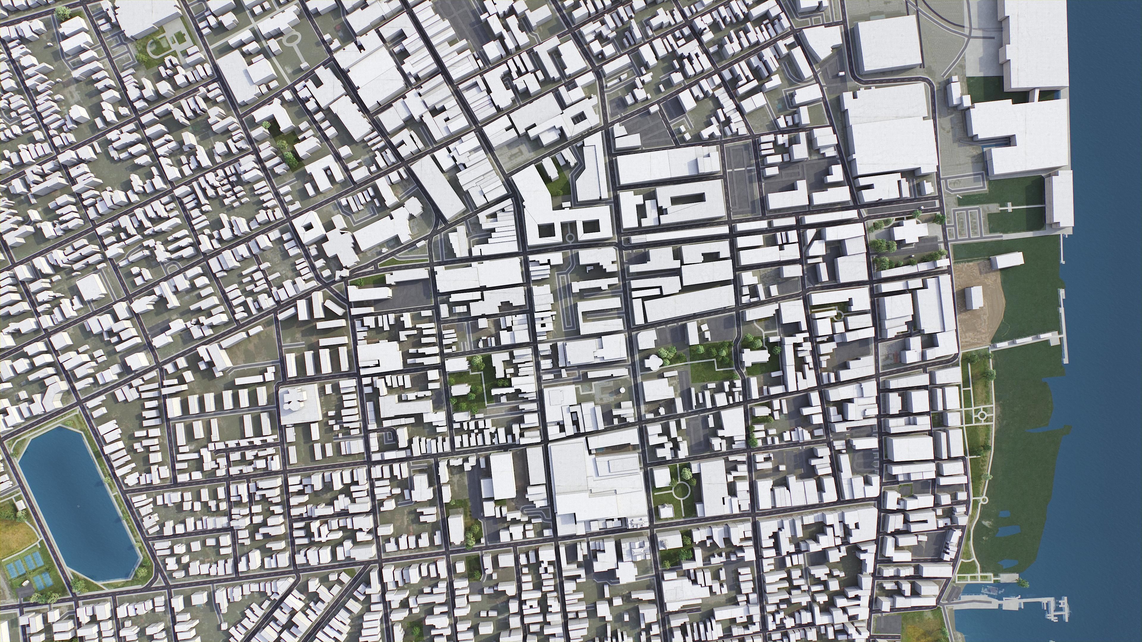 Charleston - 3D City Model Low-poly 3D model_6