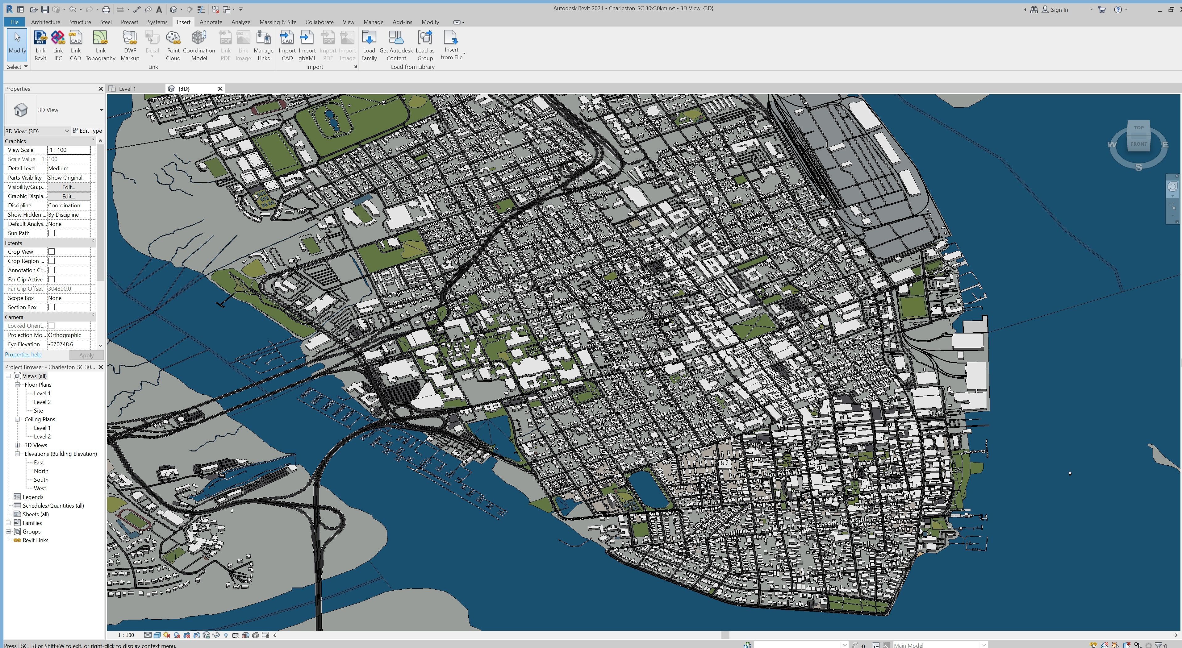 Charleston - 3D City Model Low-poly 3D model_15