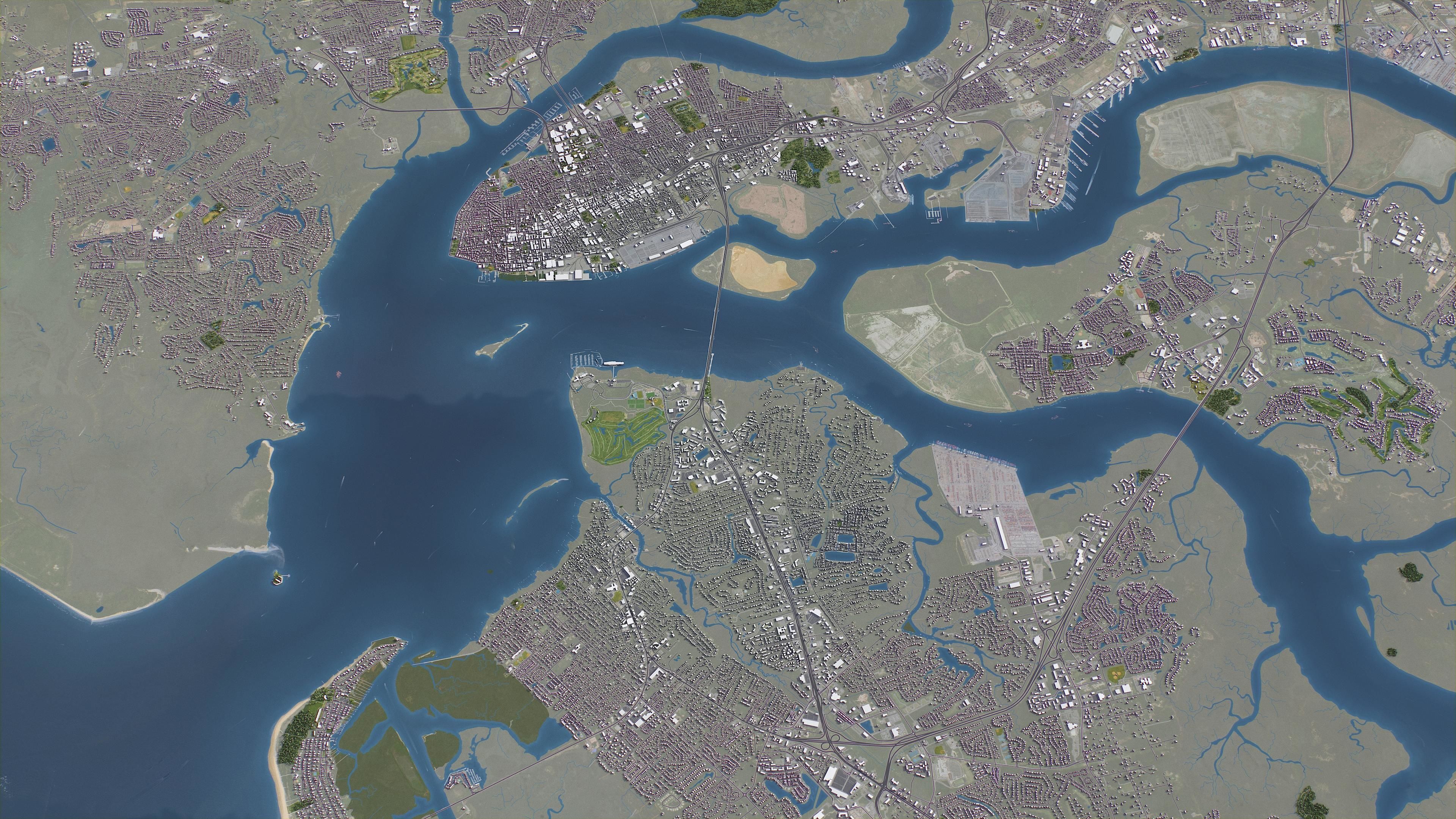 Charleston - 3D City Model Low-poly 3D model_18