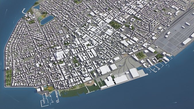 Charleston - 3D City Model Low-poly 3D model 6