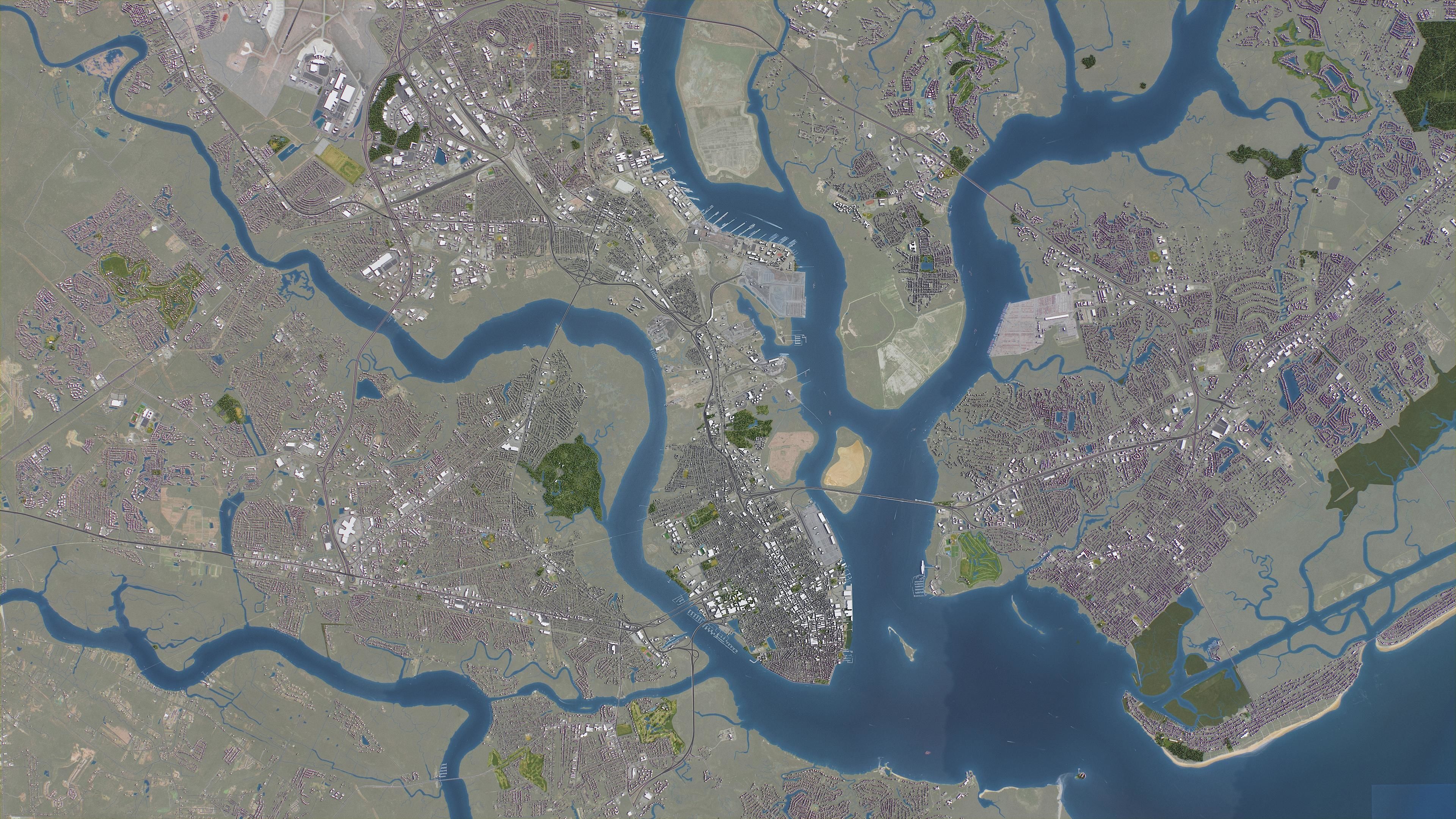 Charleston - 3D City Model Low-poly 3D model_12