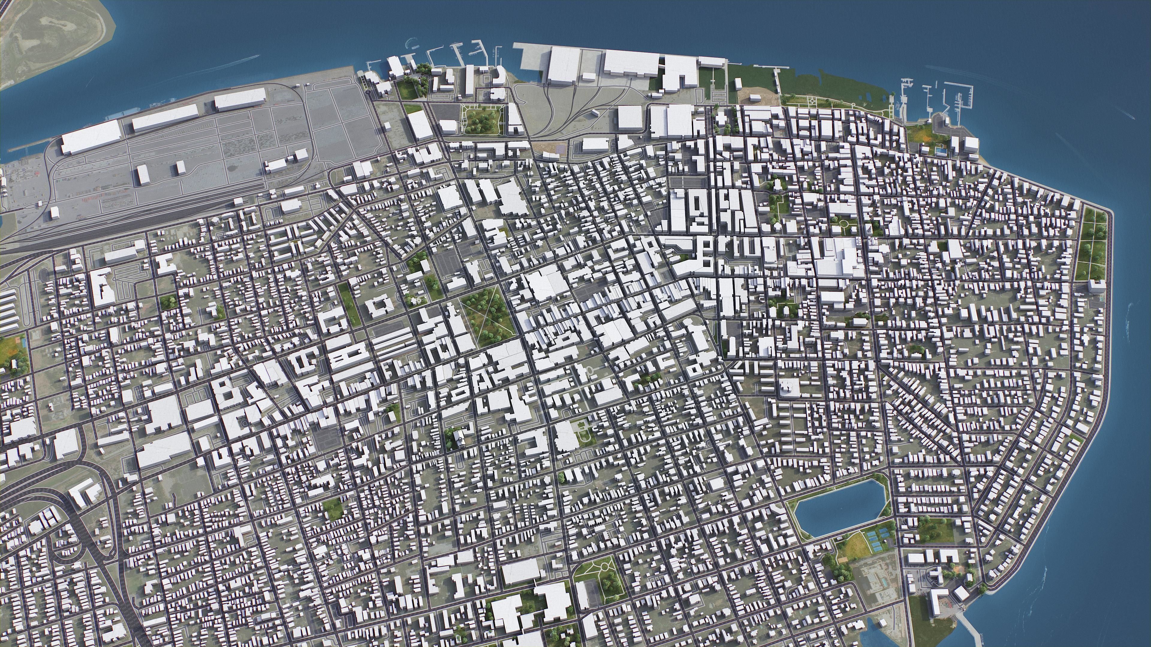 Charleston - 3D City Model Low-poly 3D model_7
