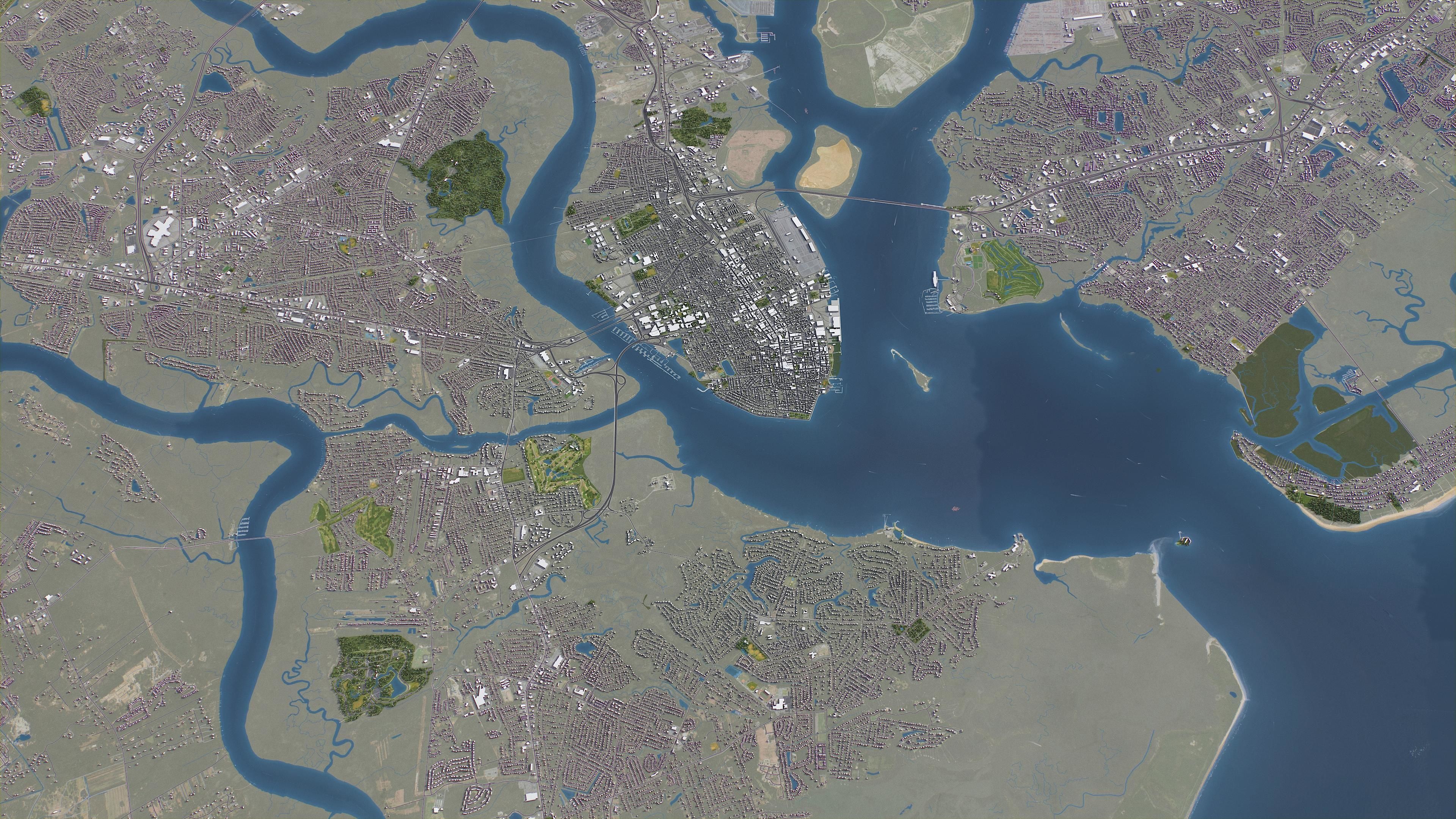 Charleston - 3D City Model Low-poly 3D model_16