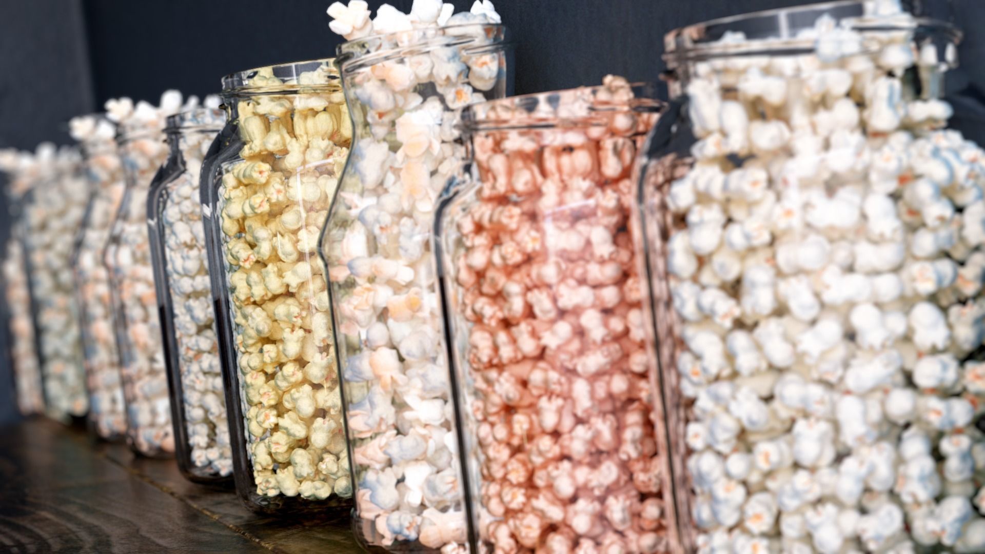 Popcorn Jars 3D model_2