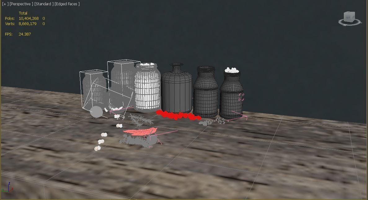 Popcorn Jars 3D model_5