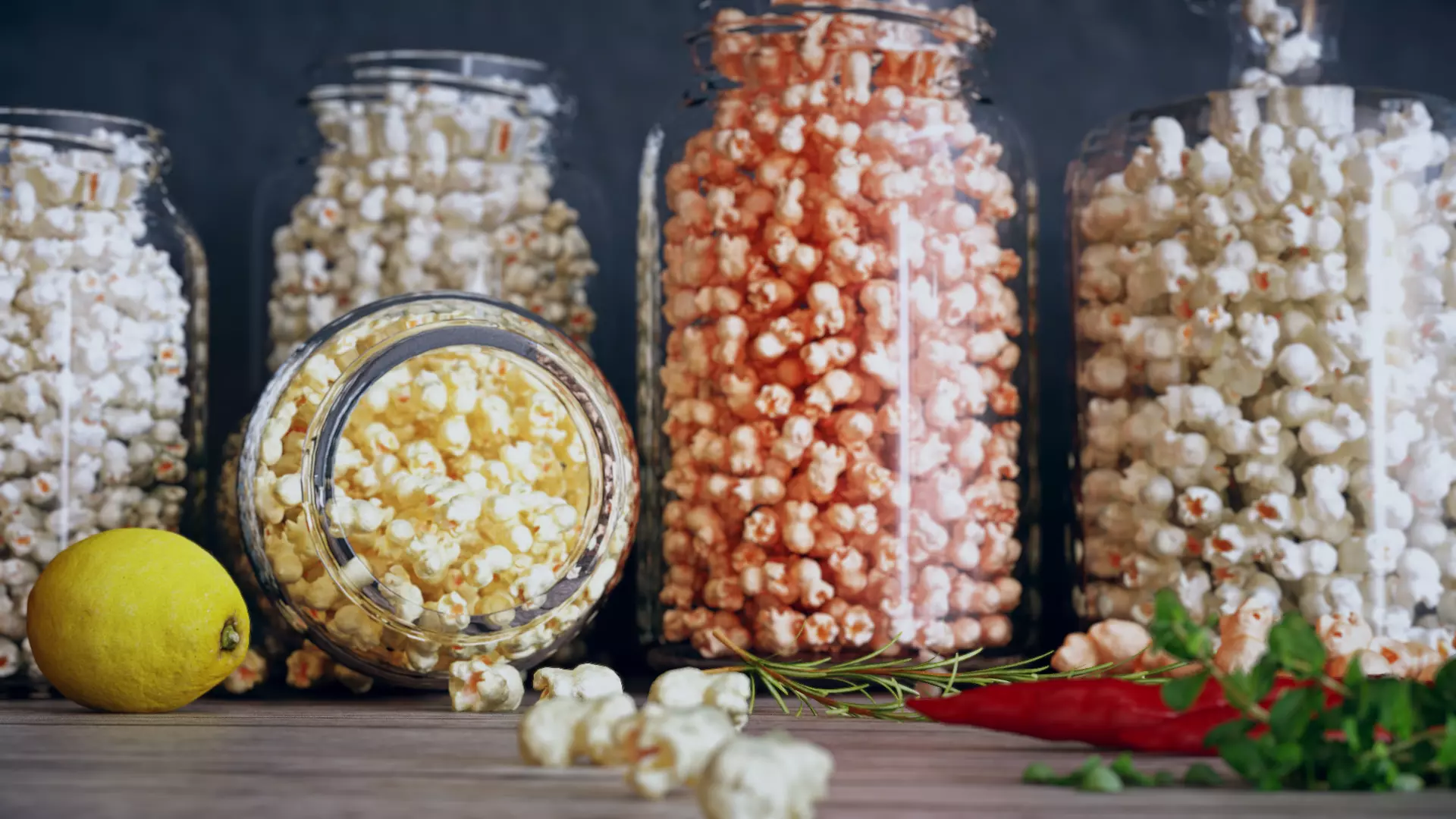 Popcorn Jars 3D model_0