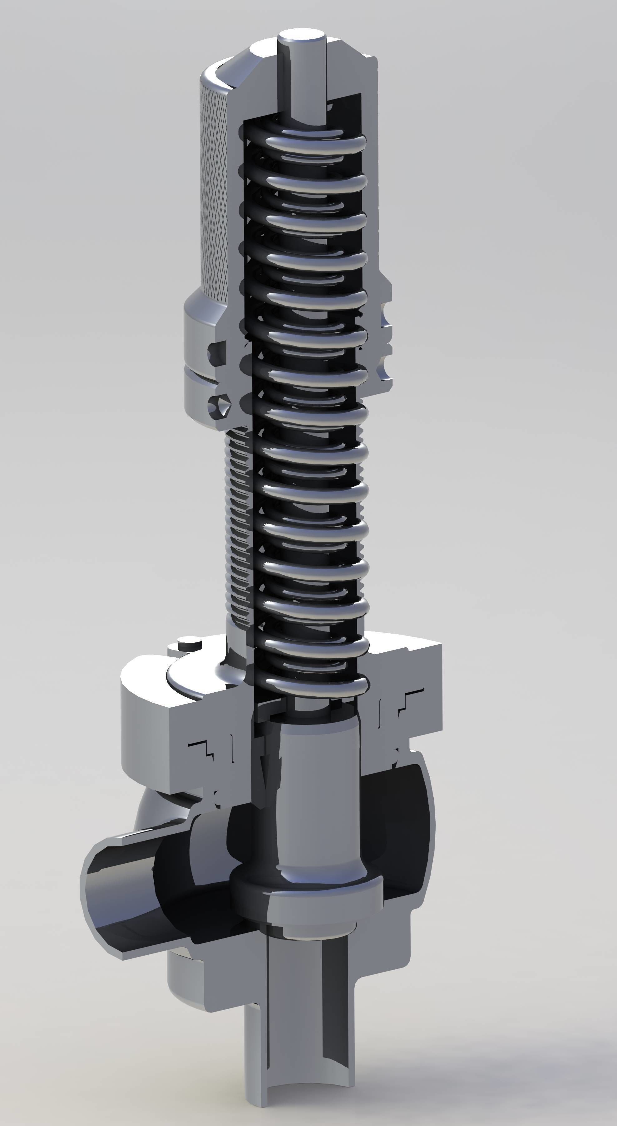 Valvula de Sobrepresion INOXPA - OVERFLOW VALVE 3D model_1