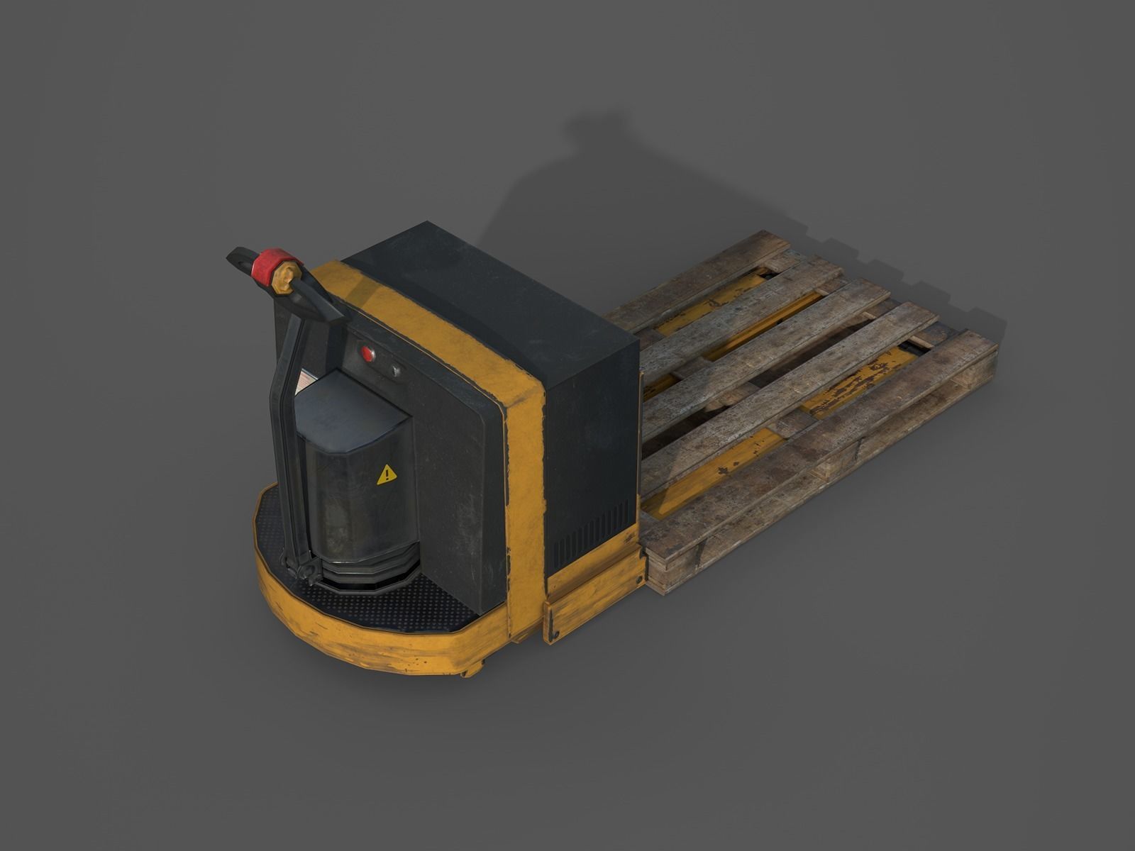 Industrial Vehicle - Pallet Truck - PBR and Game Ready Low-poly 3D model_8