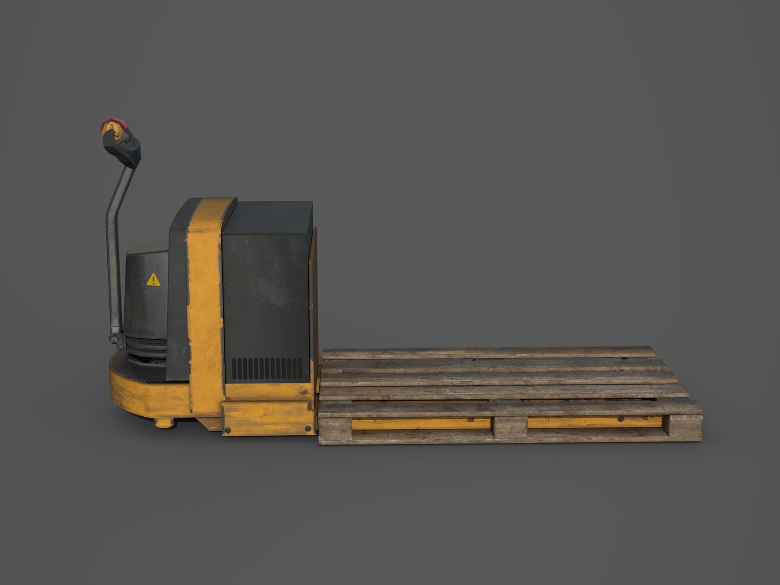 Industrial Vehicle - Pallet Truck - PBR and Game Ready Low-poly 3D model_7