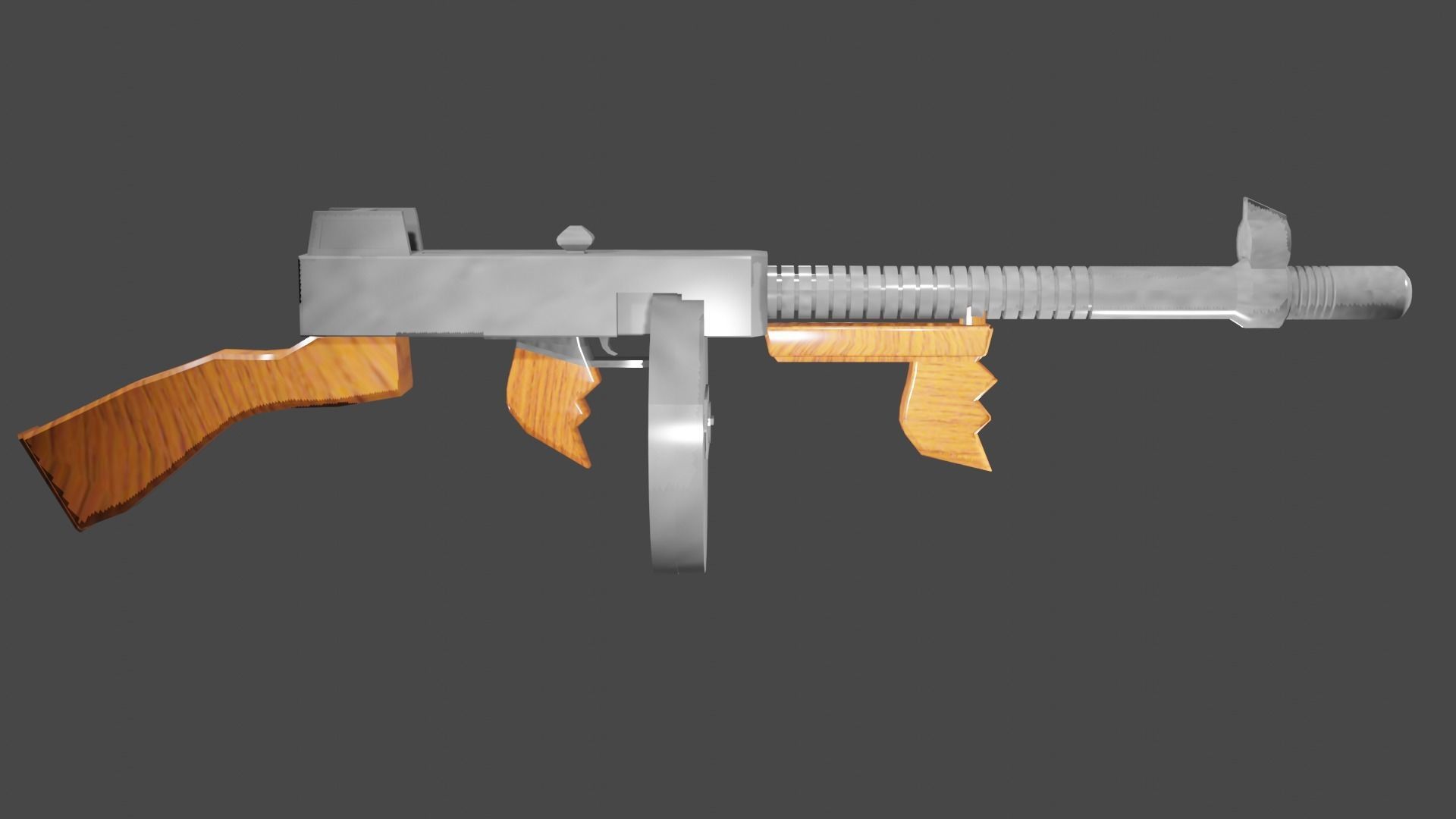 tommy gun  3D model_9