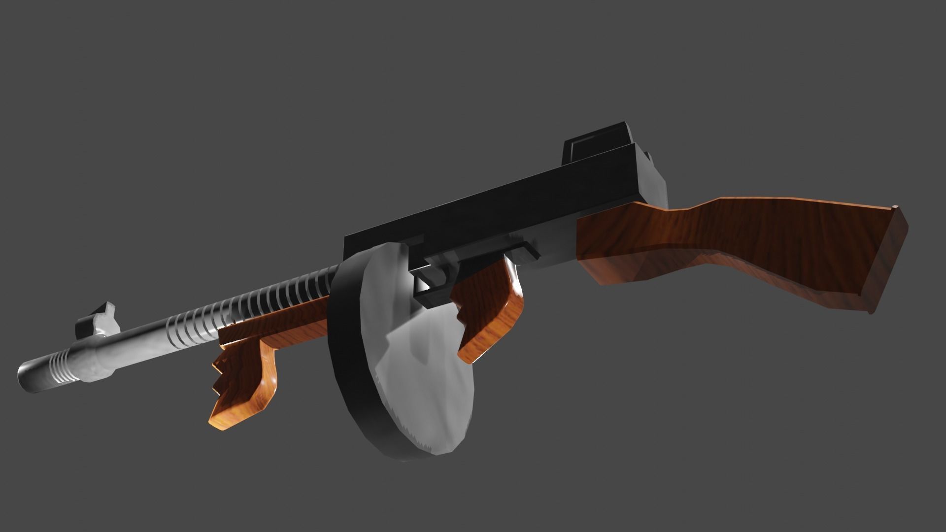 tommy gun  3D model_3