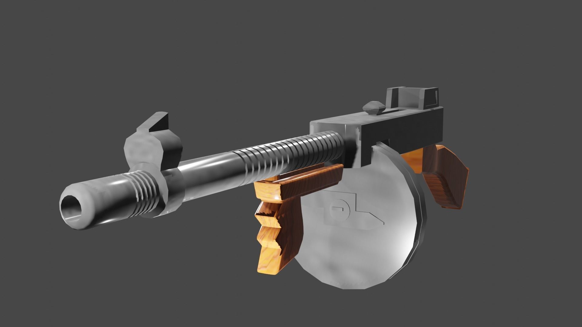 tommy gun  3D model_14