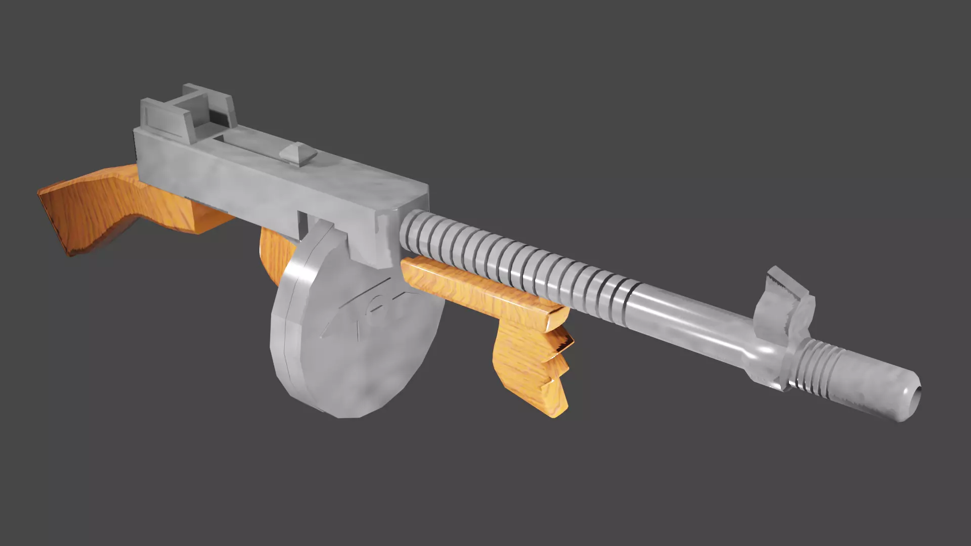 tommy gun  3D model_0