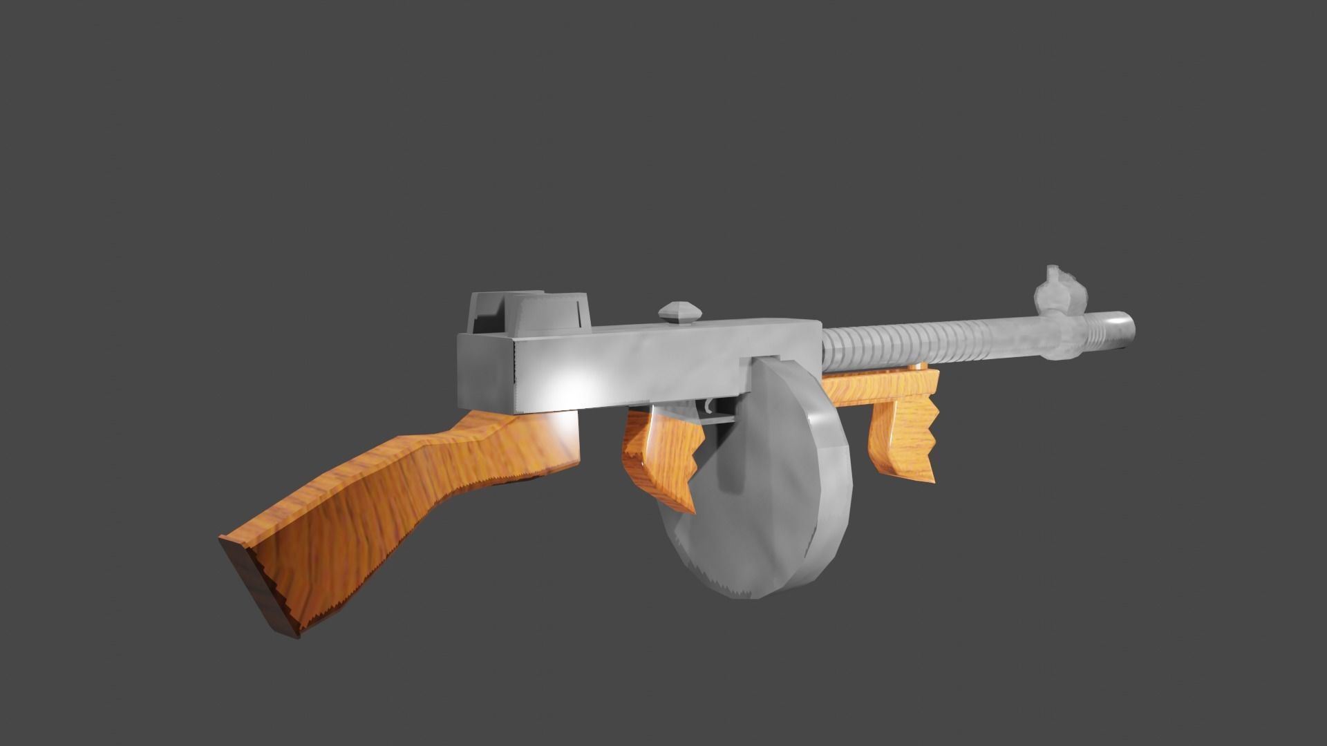 tommy gun  3D model_10
