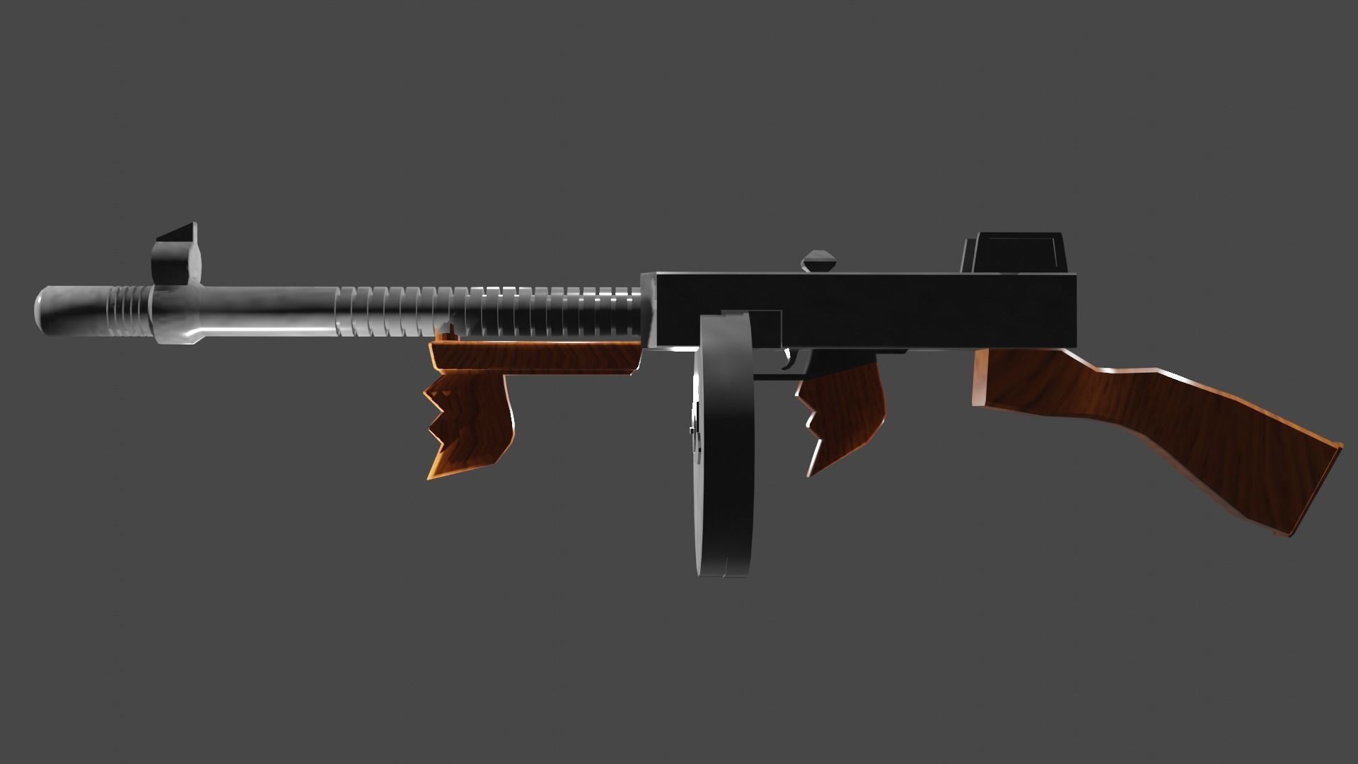 tommy gun  3D model_12