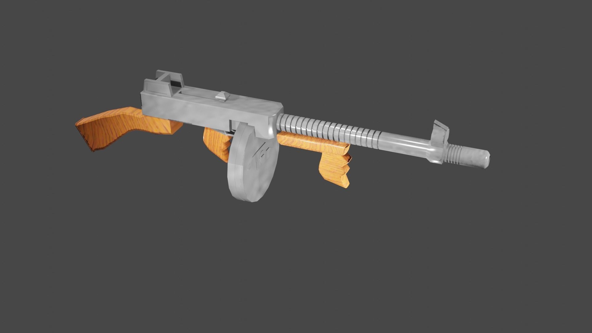 tommy gun  3D model_16