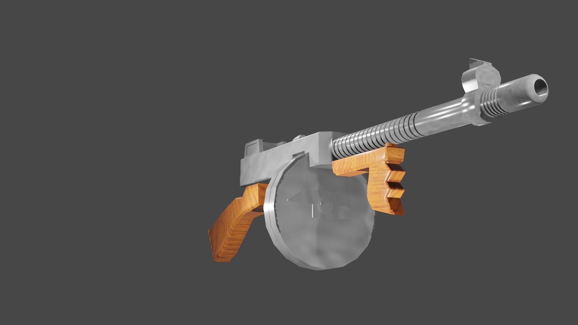 tommy gun  3D model_4