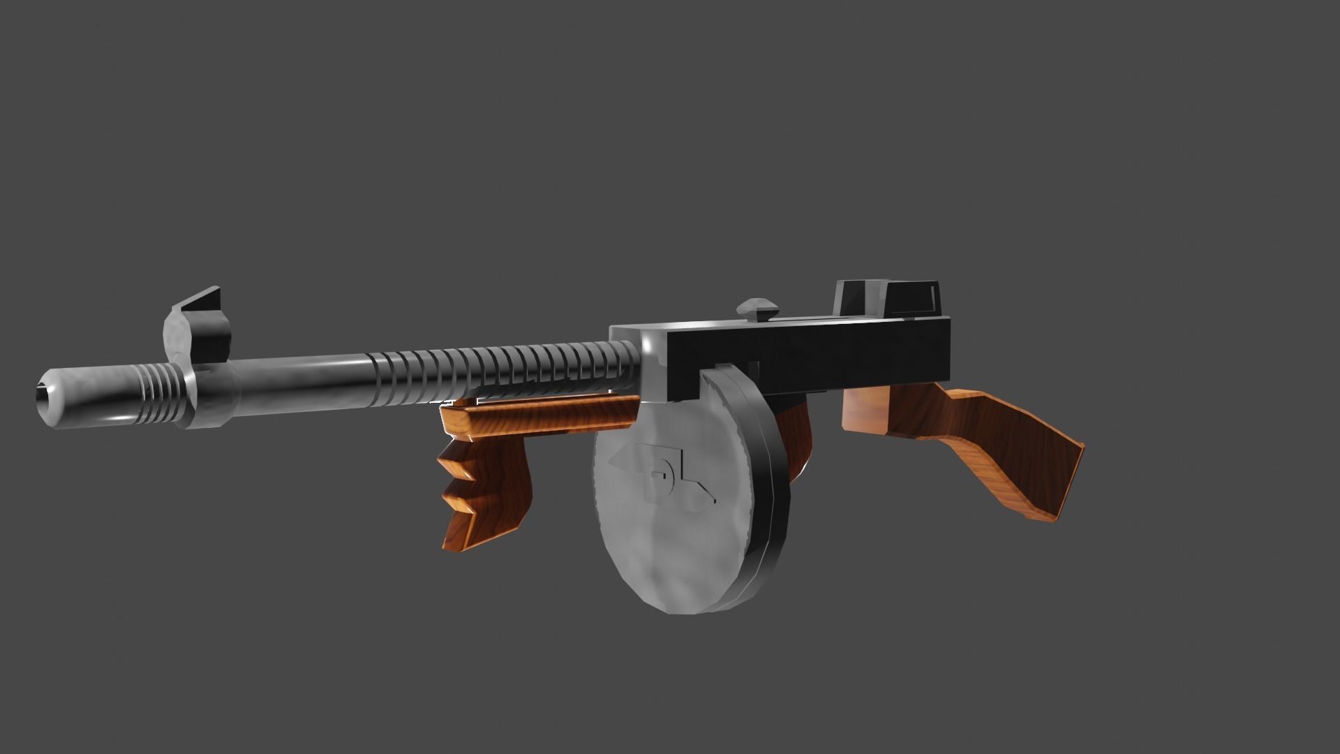 tommy gun  3D model_8