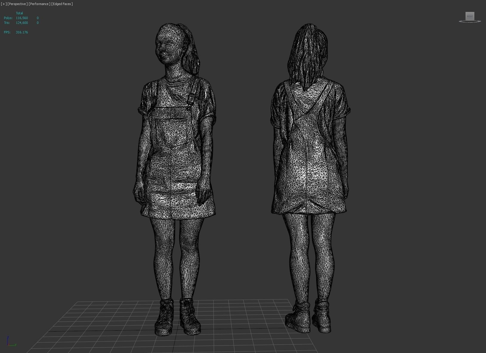3d scan woman 6 3D model_7