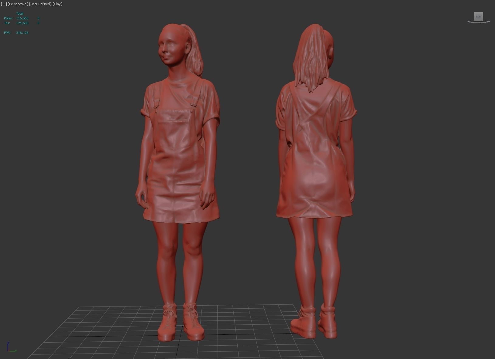 3d scan woman 6 3D model_6