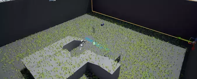 Plant1 grassy area in video game