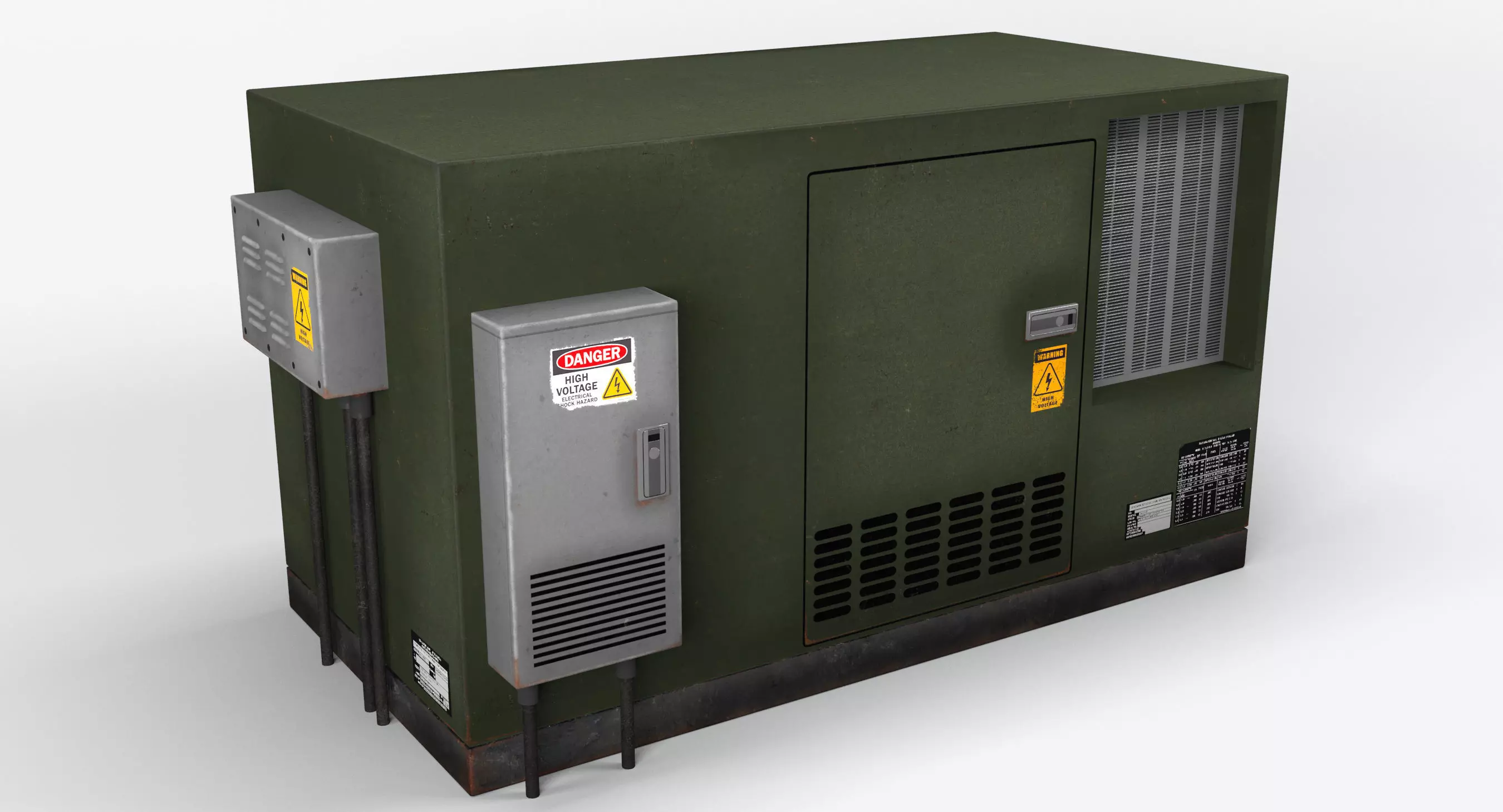 Electrical Box 5 Low-poly 3D model_0