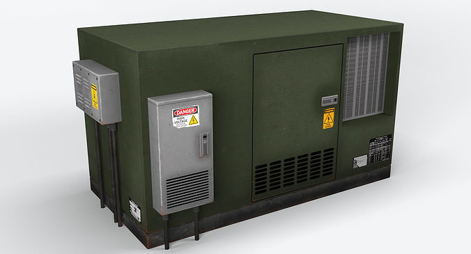 Electrical Box 5 Low-poly 3D model