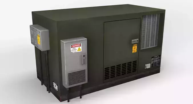 Electrical Box 5 Low-poly 3D model