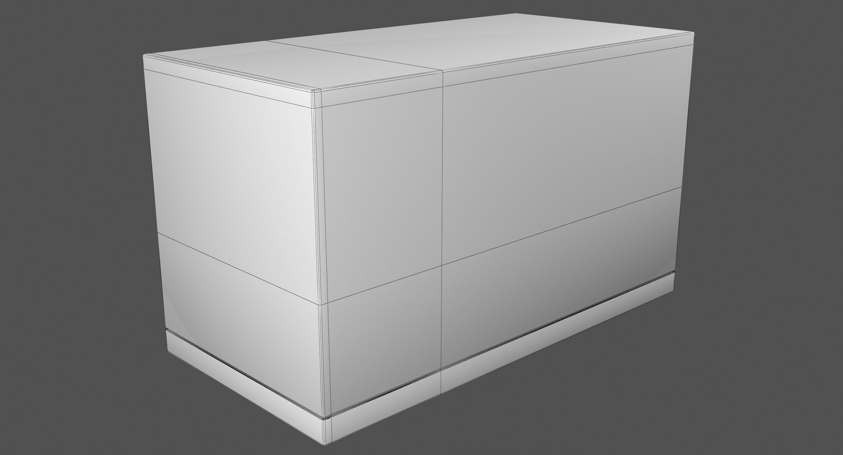 Electrical Box 5 Low-poly 3D model_4